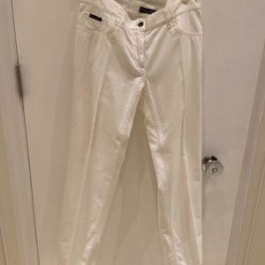 Dolce & Gabbana White Velvet pants